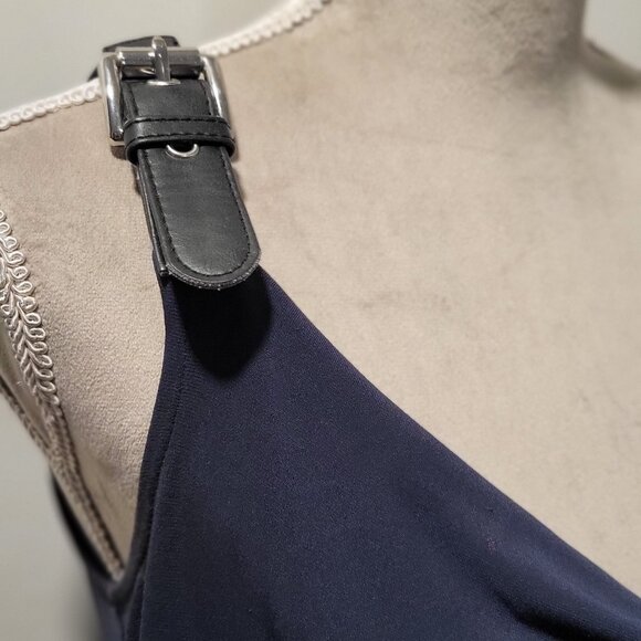 Michael Kors Dark Navy Blue Dress, with shoulder (belt) straps, Size Medium - Picture 7 of 12